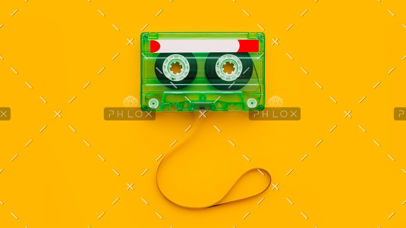 top-view-of-audio-cassette-with-tangled-tape-UND3Q96